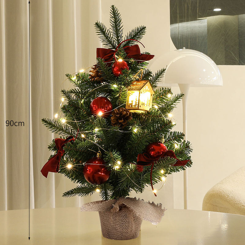 Dekorative Mini-Weihnachtsbaum mit LED-Lichtern