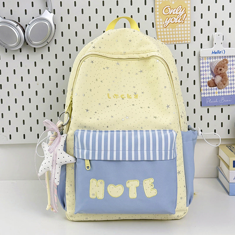 Verspielter Sternen-Print Rucksack