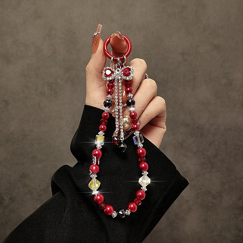 Elegante Multi-String Perlen Schlüsselanhänger Karnz