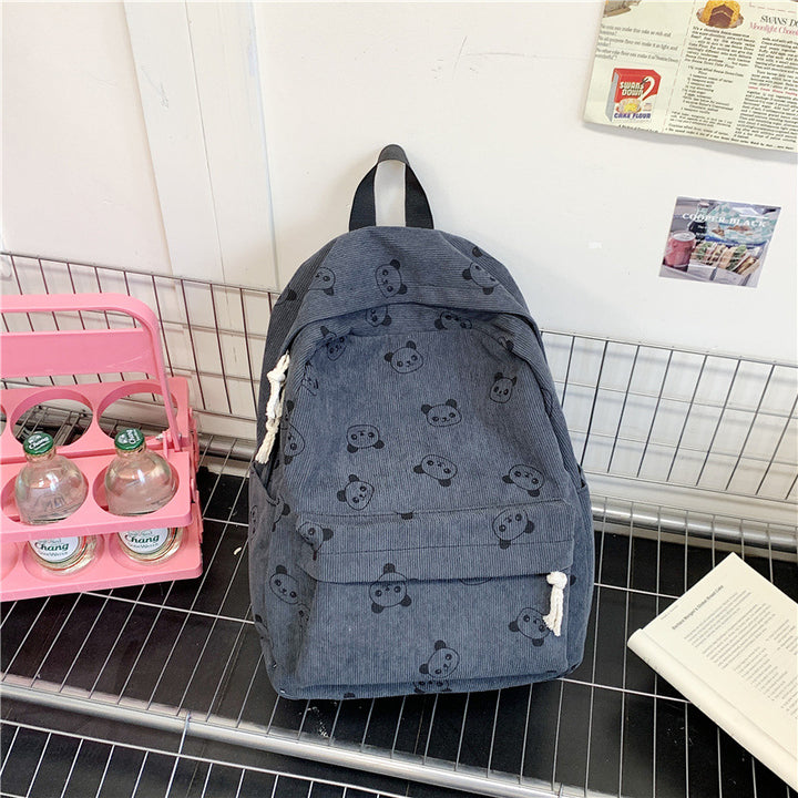 Lässiger Rucksack mit Pandamotiv Karnz
