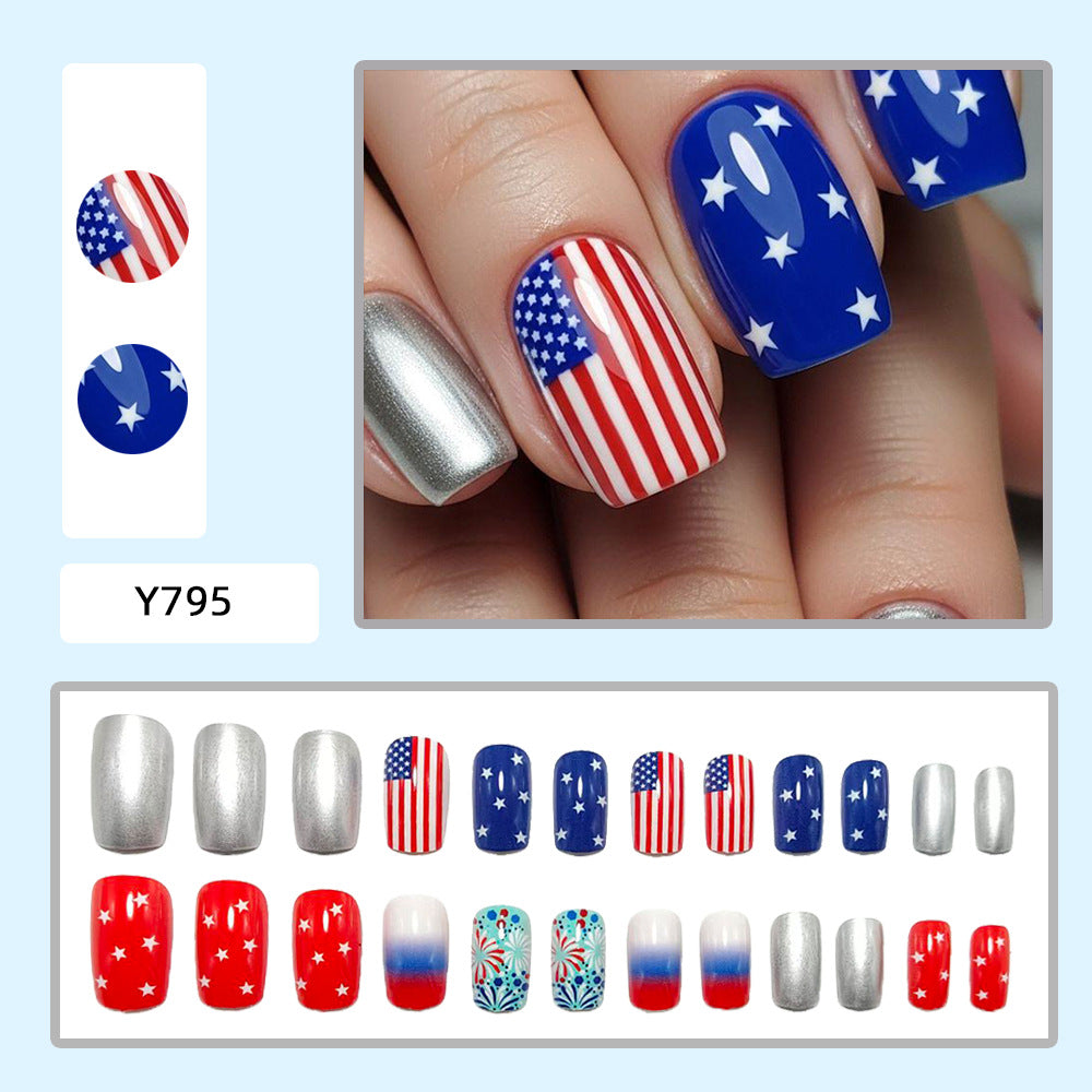 Kunstnagelset mit Patriotischen Motiven Karnz