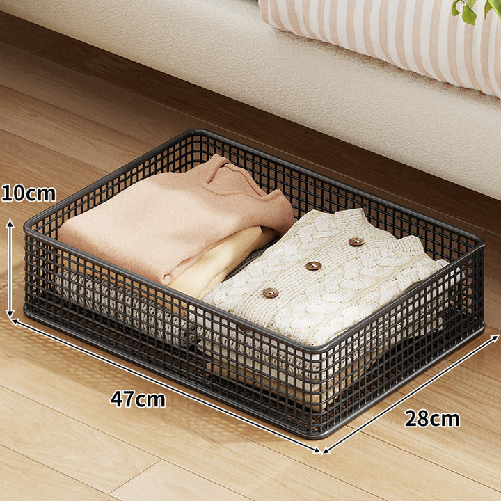 Unter-Bett rollbare Mesh-Aufbewahrungsbox mit verriegelbaren Rollen