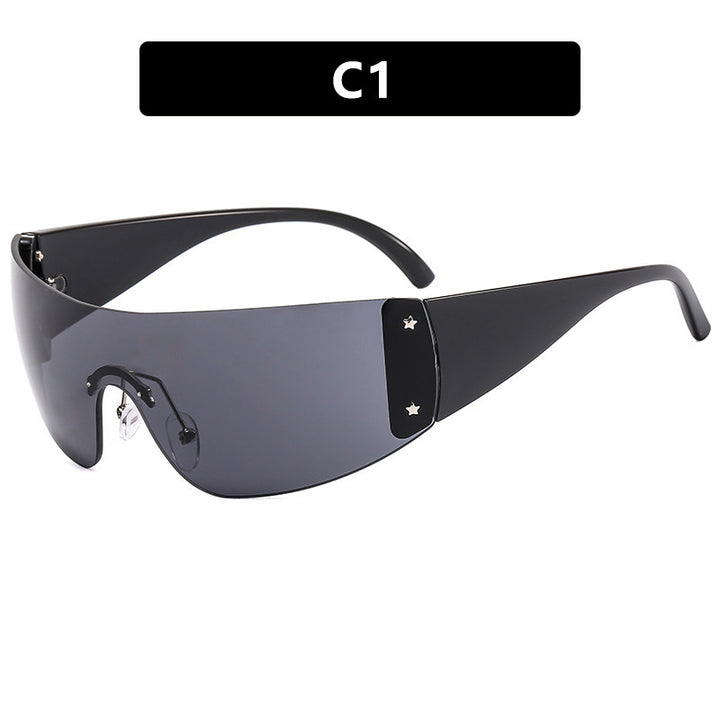 Damen futuristische Sport-Sonnenbrille Karnz