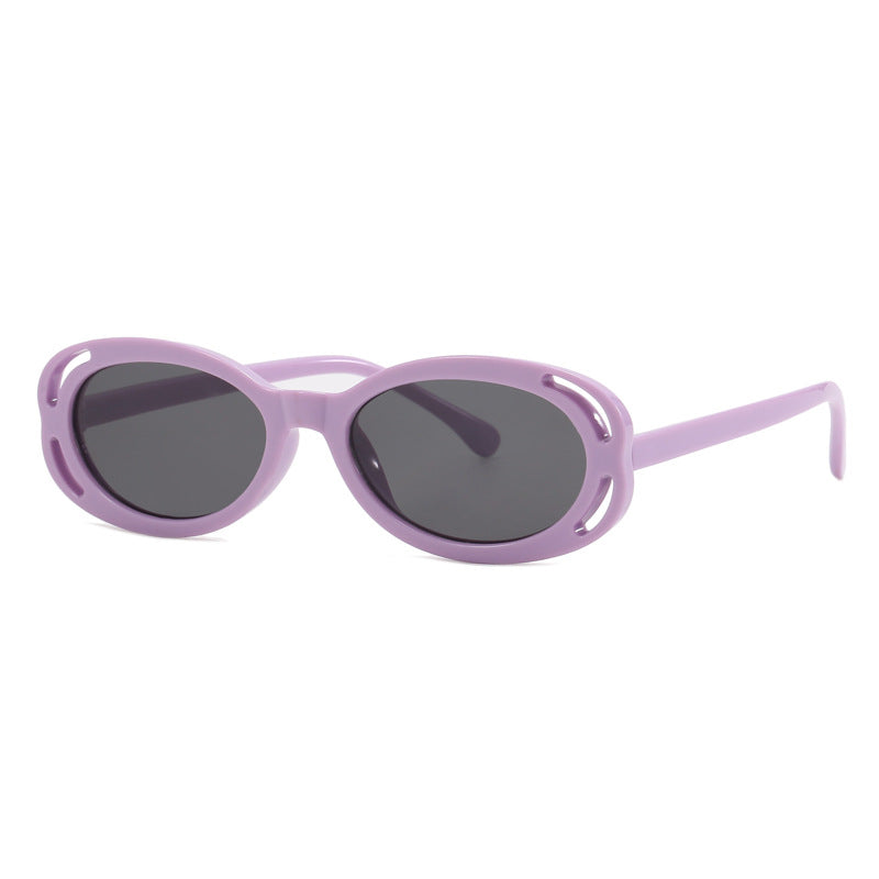 Damen modische Sonnenbrille mit ovalem Rahmen und einzigartigem Design Karnz