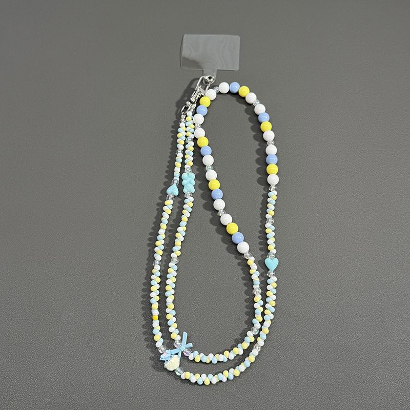 Perlenbrille Kette mit Schmetterlingsakzenten Karnz