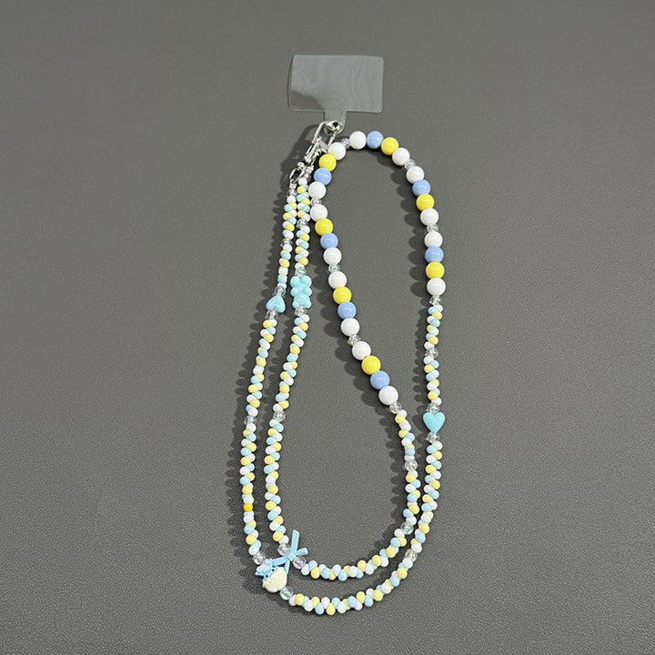 Perlenbrille Kette mit Schmetterlingsakzenten Karnz
