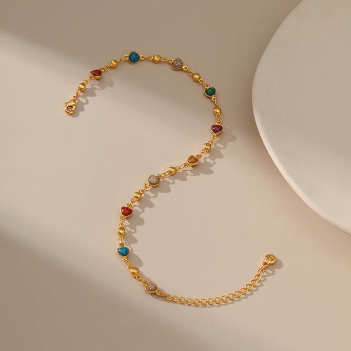 Herz Anhänger Fußkette Karnz