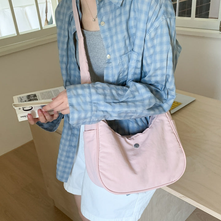 Leichtes weiches Stoff-Schultertasche Karnz