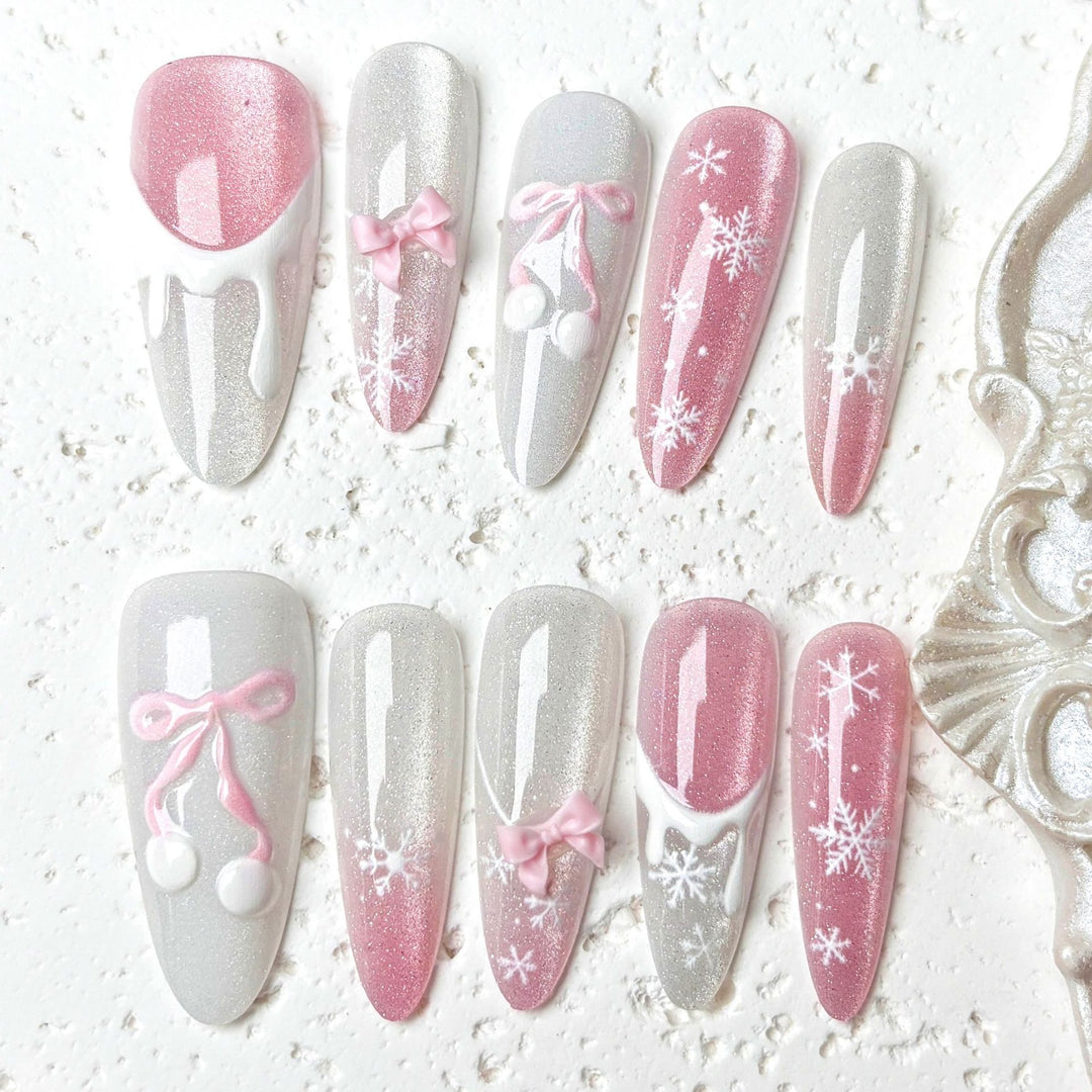 Saisonales Press-On Nail Art Set