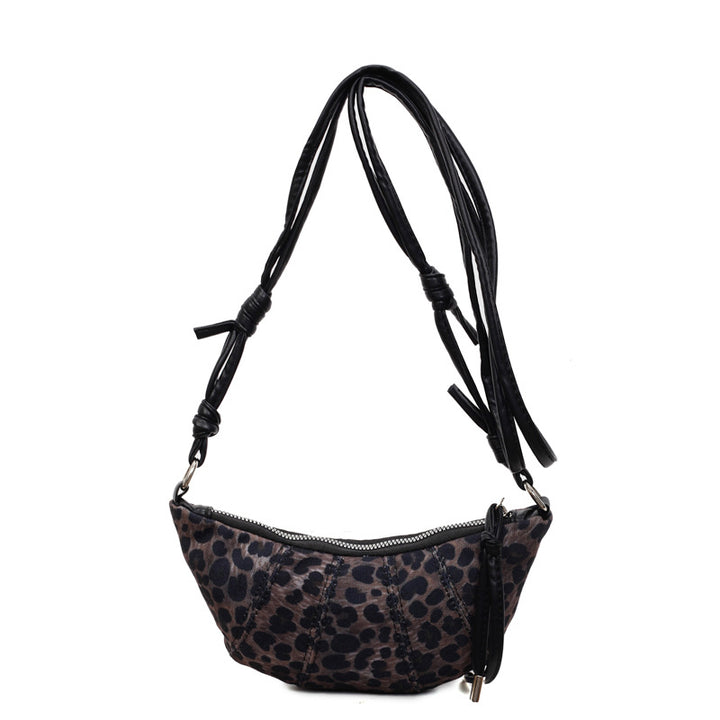 Lässige Leopardenmuster Hobo-Tasche Karnz