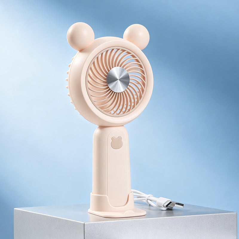 Damen Tragbarer Handventilator im süßen Bärenmotiv Karnz