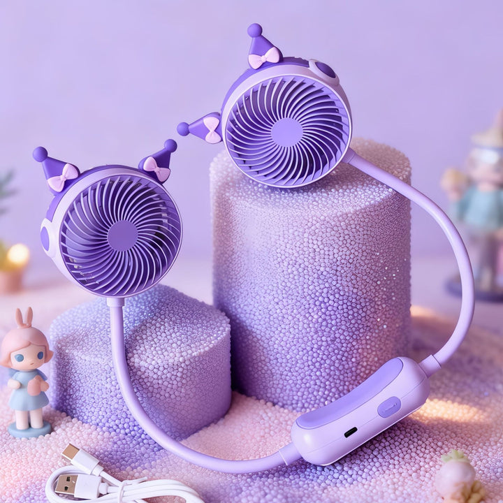 Unisex Tragbarer Doppelventilator Karnz