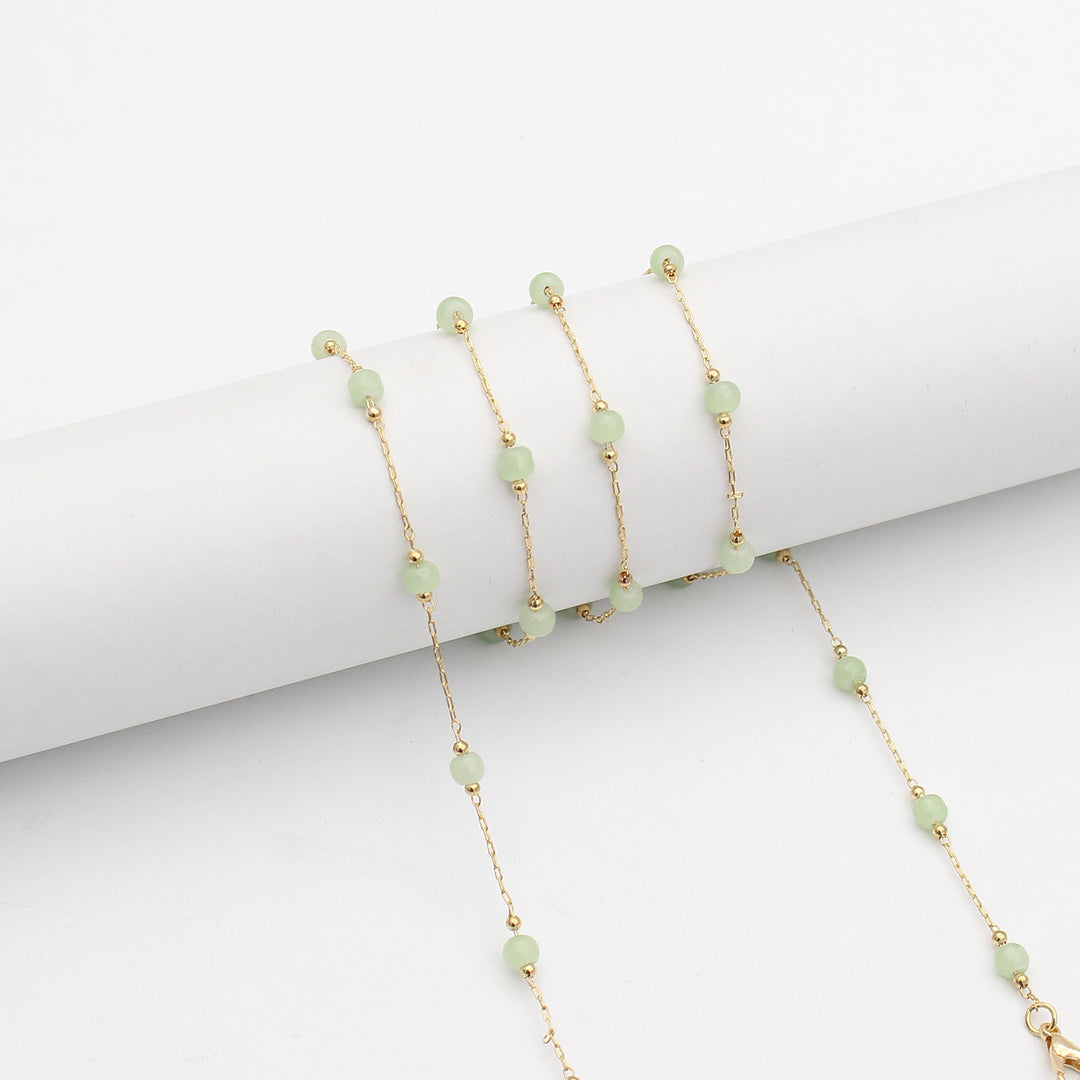 Elegante Perlen Brillenhalter Kette Karnz