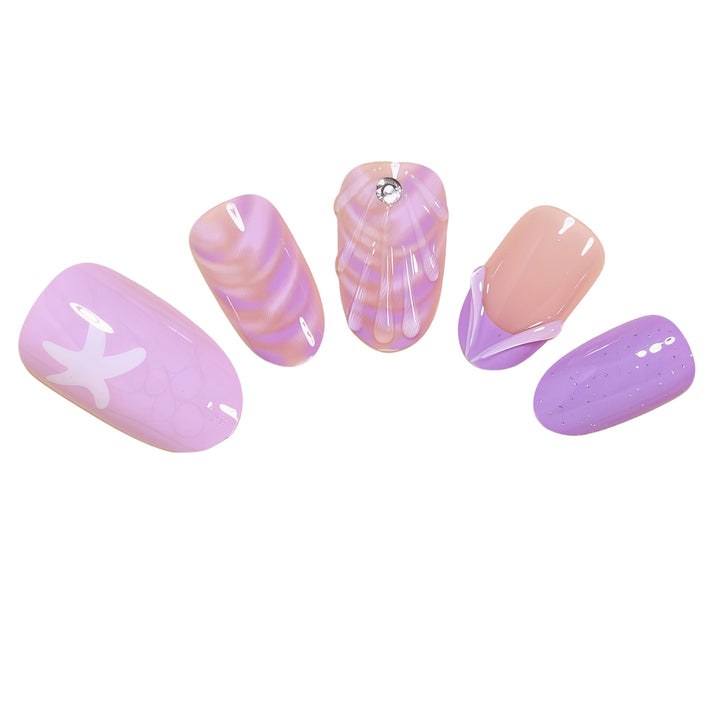 Ozean-inspiriertes Nagelkunstset Karnz