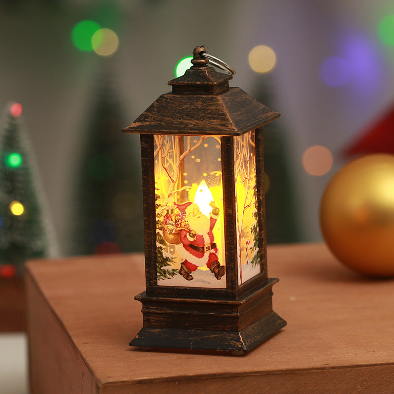 Nostalgische Weihnachtslaterne mit LED-Leuchte Karnz