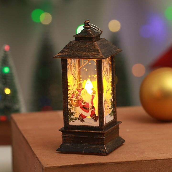 Nostalgische Weihnachtslaterne mit LED-Leuchte Karnz