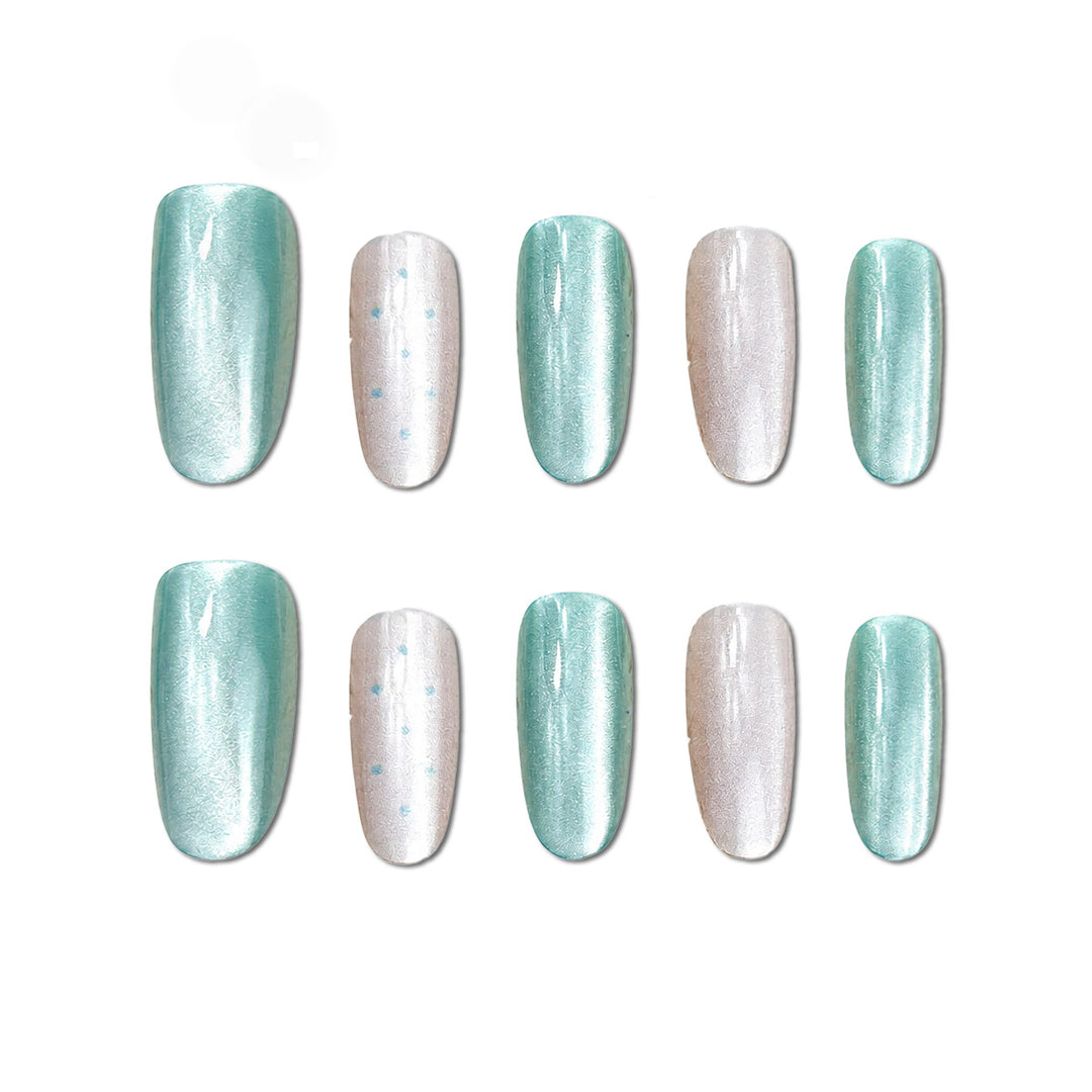 Glänzendes Gradient Press-On Nagel Set Karnz