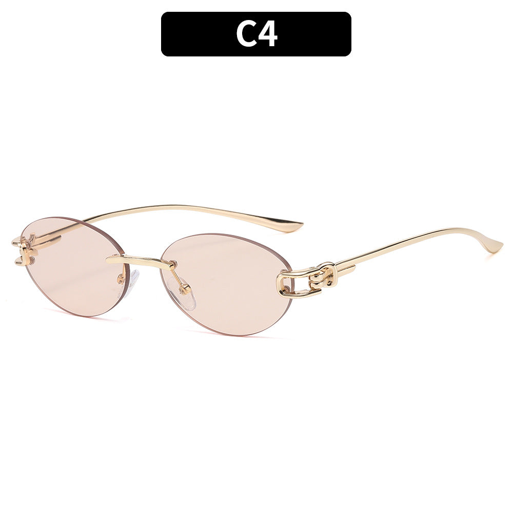 Elegante ovale Rahmen-Sonnenbrille  1787663773