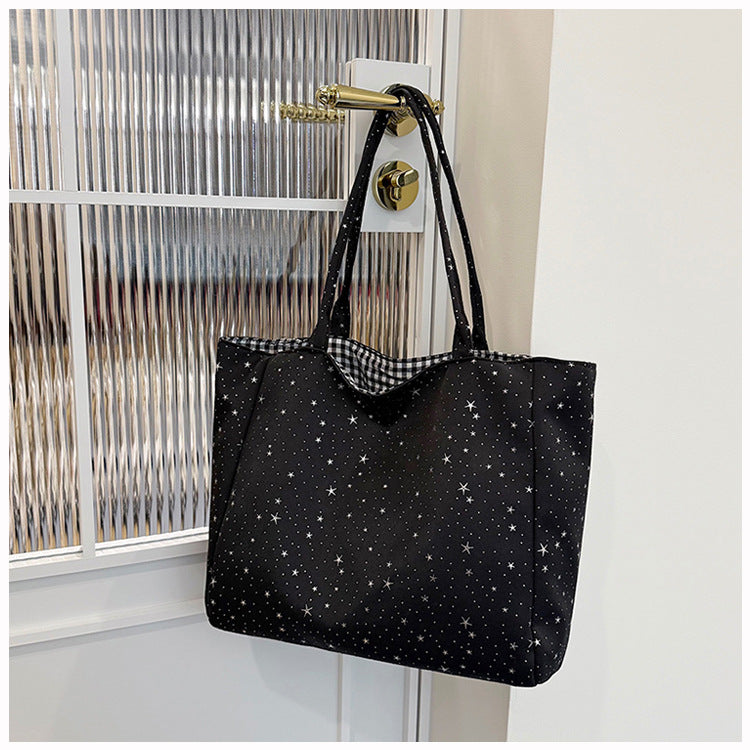 Stylische Stern-Muster Tote Bag Karnz