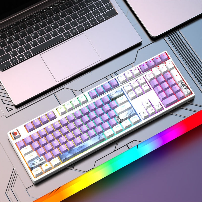 Custom Gaming-Tastatur mit RGB-Hintergrundbeleuchtung Karnz