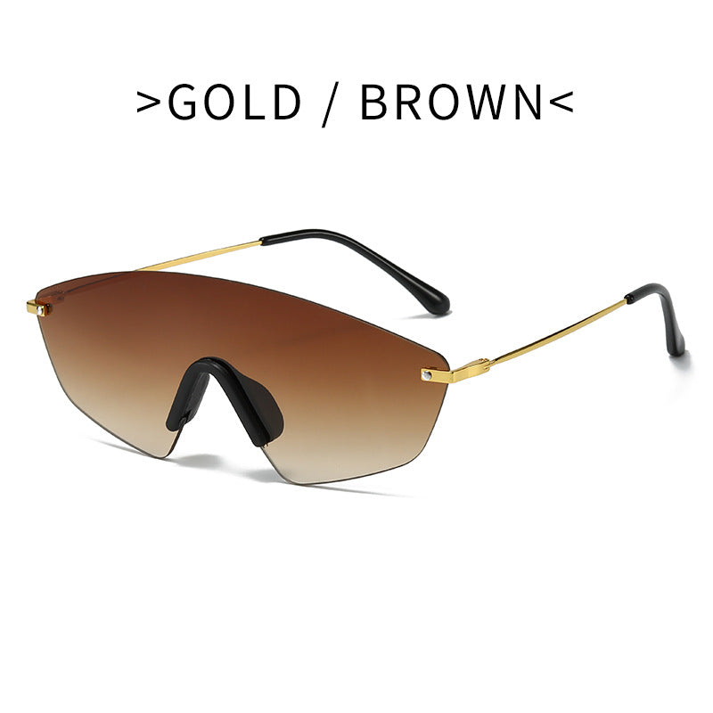 Damen moderne Oversized-Sonnenbrille Karnz