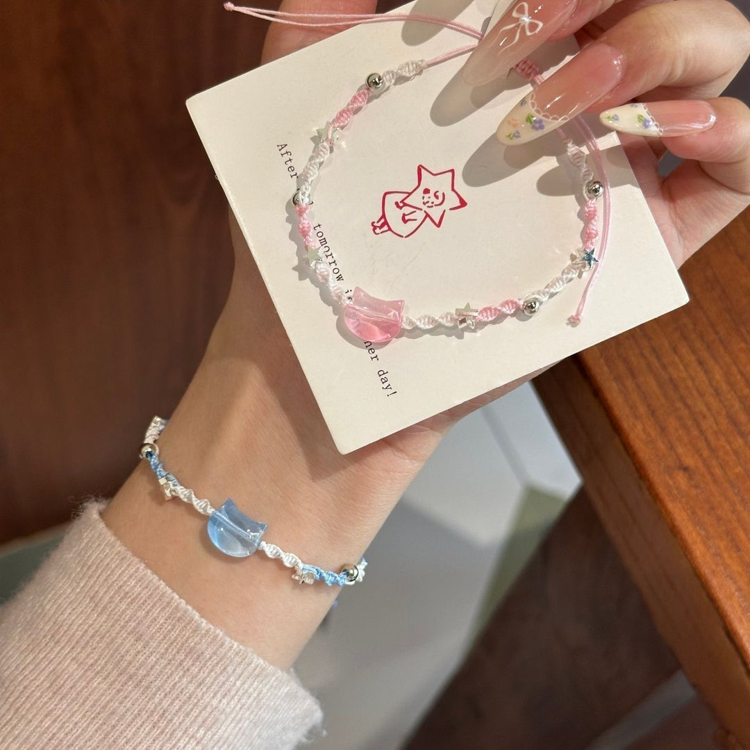 Verstellbares Katzen-Themen Charm-Armband Karnz