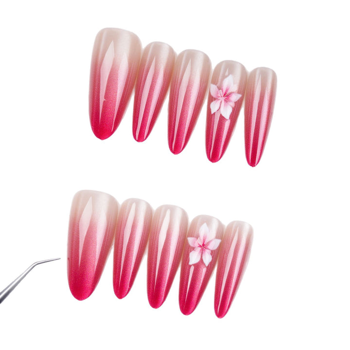 Premium Künstlerische Ombre Nagelverlängerungen Karnz