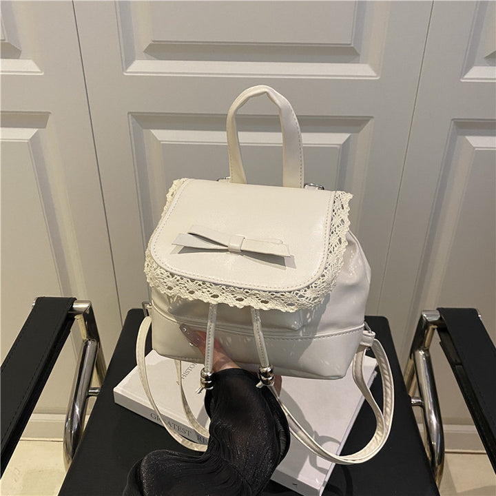 Niedlicher Mini-Rucksack mit Spitzenbesatz Karnz