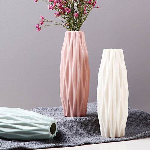 Elegante Texturierte Dekorative Blumenvase Karnz
