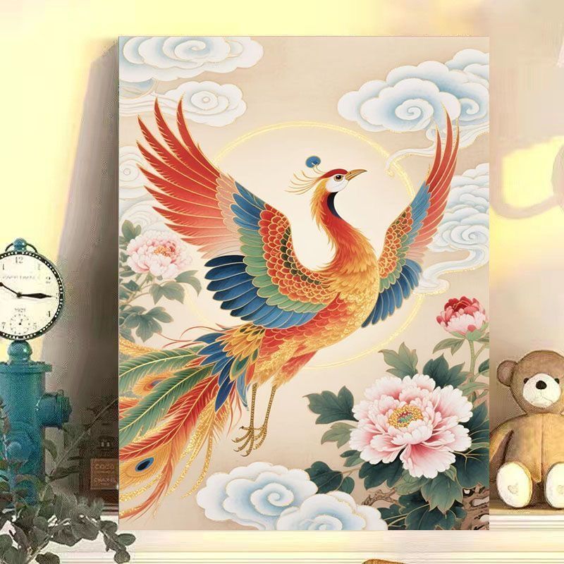 Mythical Phoenix Leinwandkunst Karnz