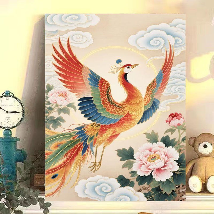 Mythical Phoenix Leinwandkunst Karnz