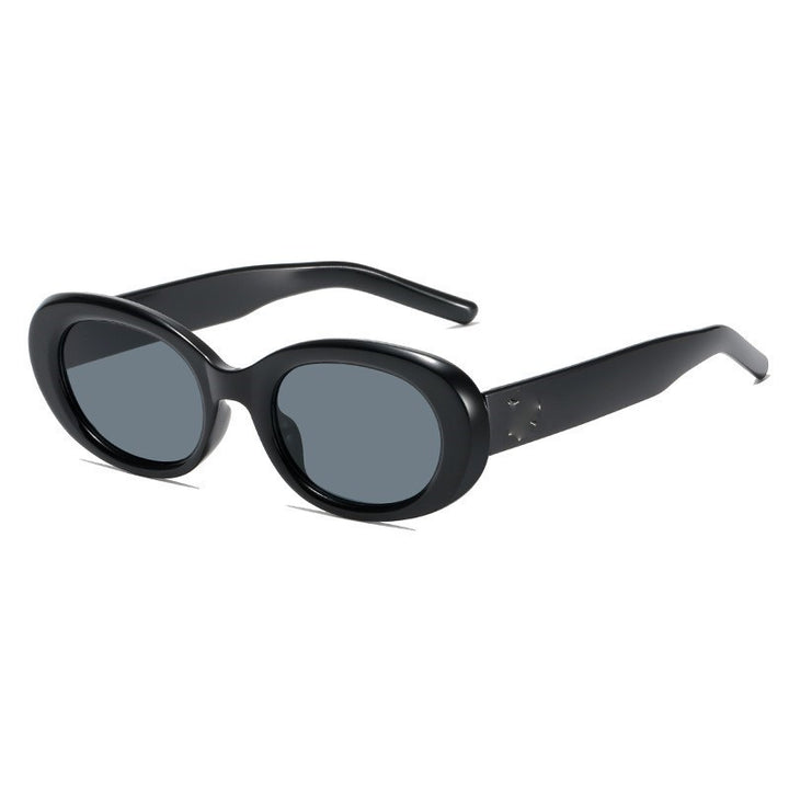Modische ovale Sonnenbrille Karnz