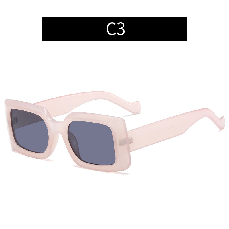 Moderne Chunky Geometrische Sonnenbrille