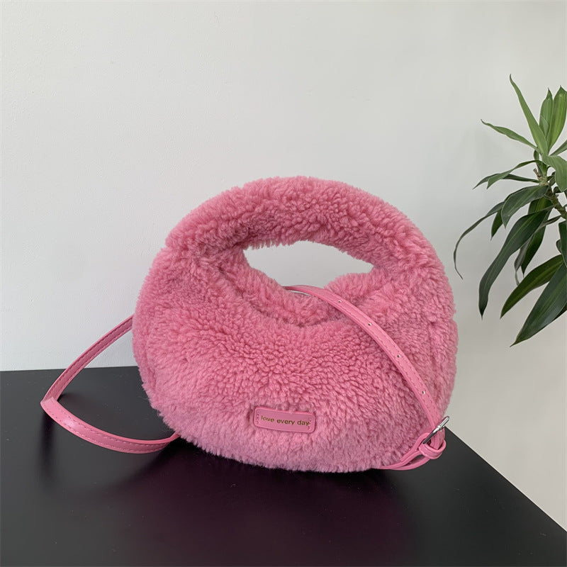 Gemütliche Fleece-Handtasche