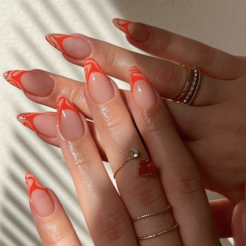 Artistic Flame-Design Press-On Nail Kit Karnz