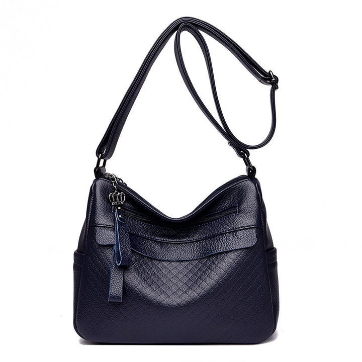 Texturierte gesteppte Schultertasche Karnz