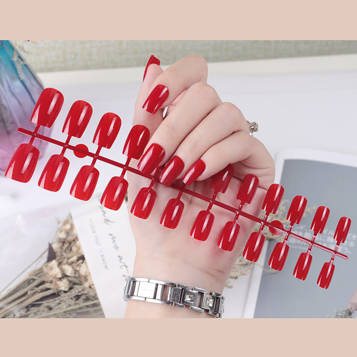 Natürliche glänzende Press-On-Nagelspitzen Karnz