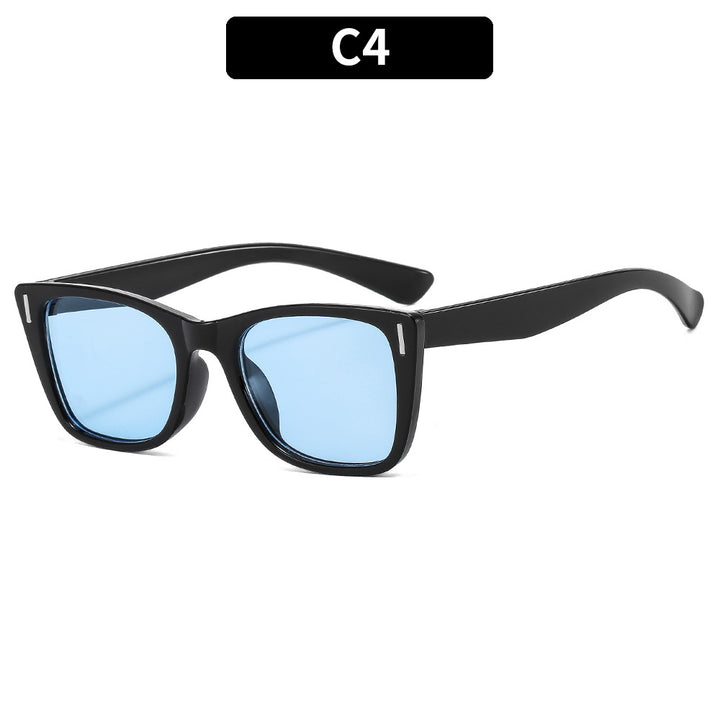 Retro-inspirierte eckige Rahmen-Sonnenbrille