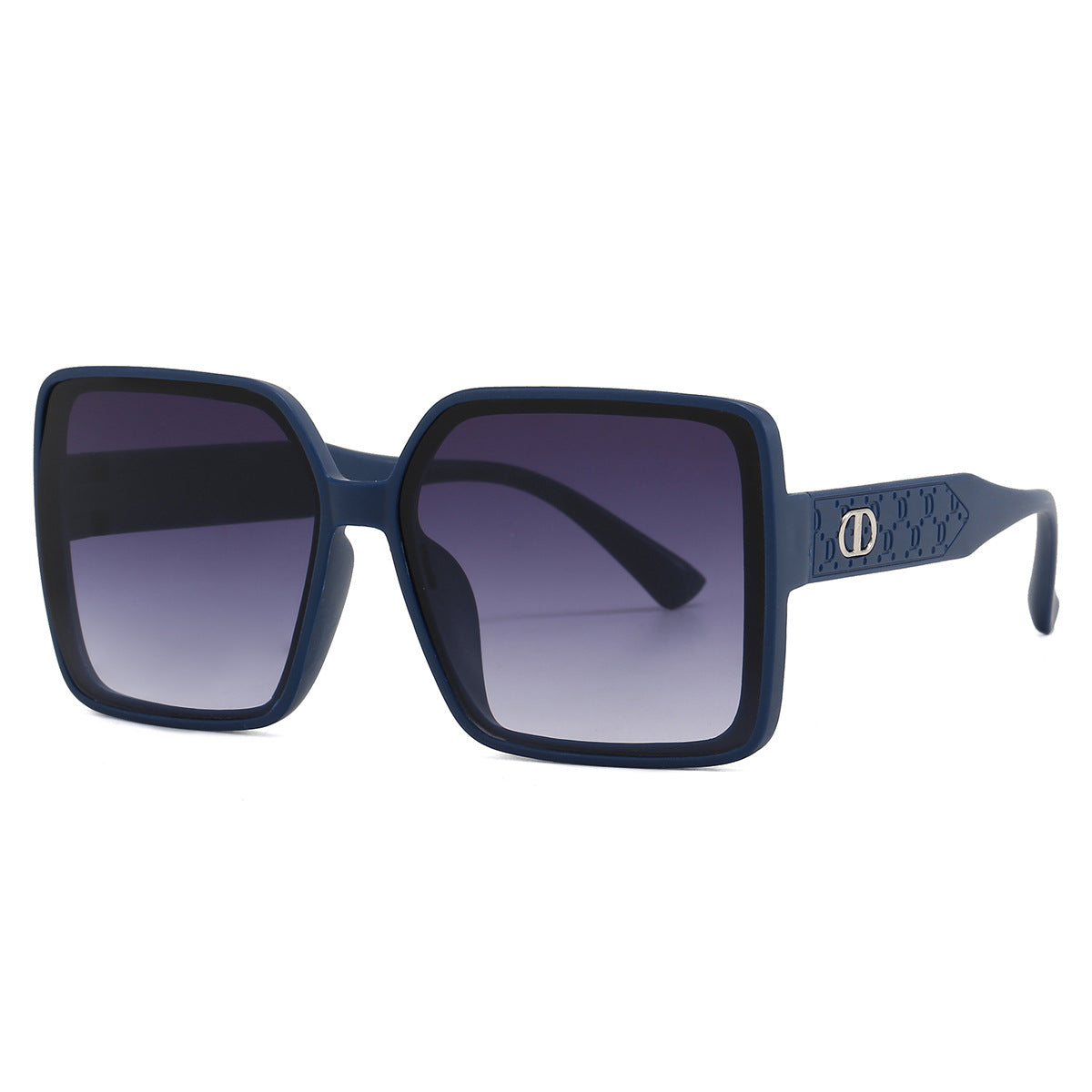 Damen modische quadratische Sonnenbrille mit transparentem Design Karnz