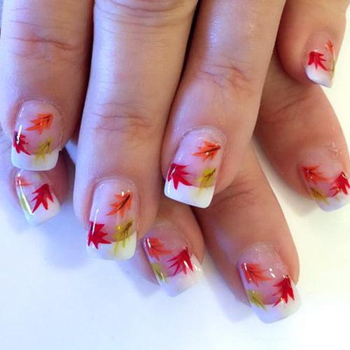 Herbst-Themen-Acryl-Nagelkunst Karnz