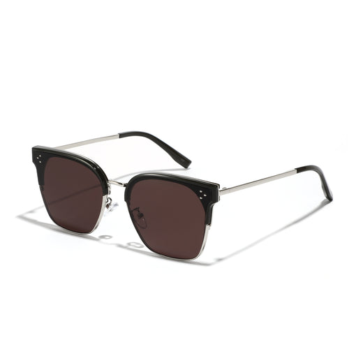 Damen modische Sonnenbrille mit markantem Design und kontrastreichem Rahmen Karnz