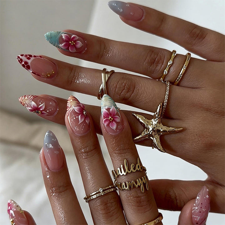 Luxus Nagelkunst-Set mit galaktischen Motiven Karnz