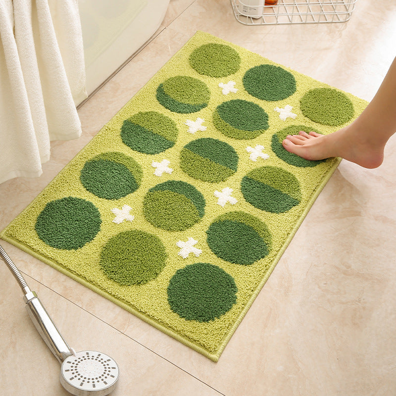 Geometrisch gemusterte Badematte für das Badezimmer