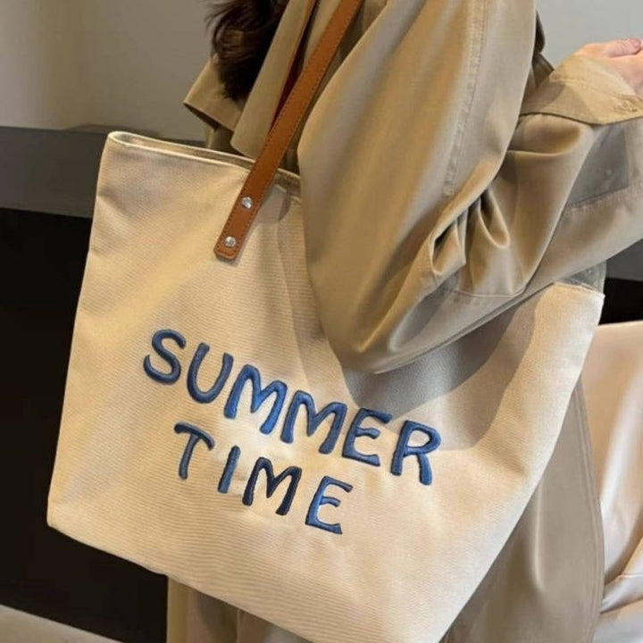 Strandtasche mit Gesticktem Sommermotiv Karnz