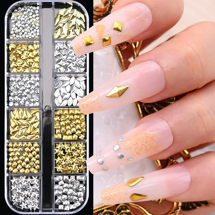 Künstlerisches Nagelkunst Edelstein-Set