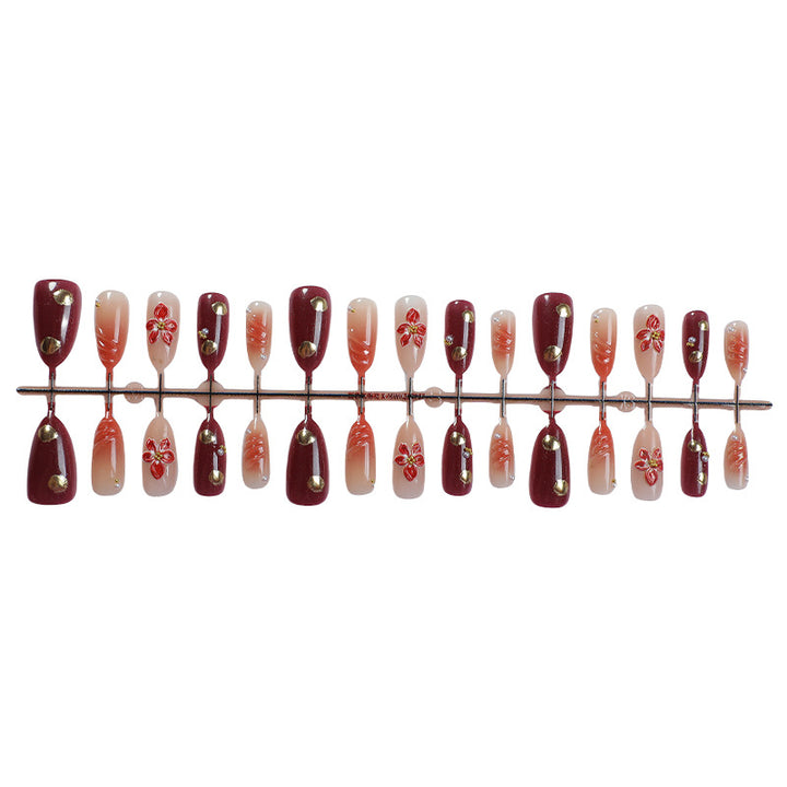 Elegantes Floral Press-On Nagelkunstset Karnz 1788496102