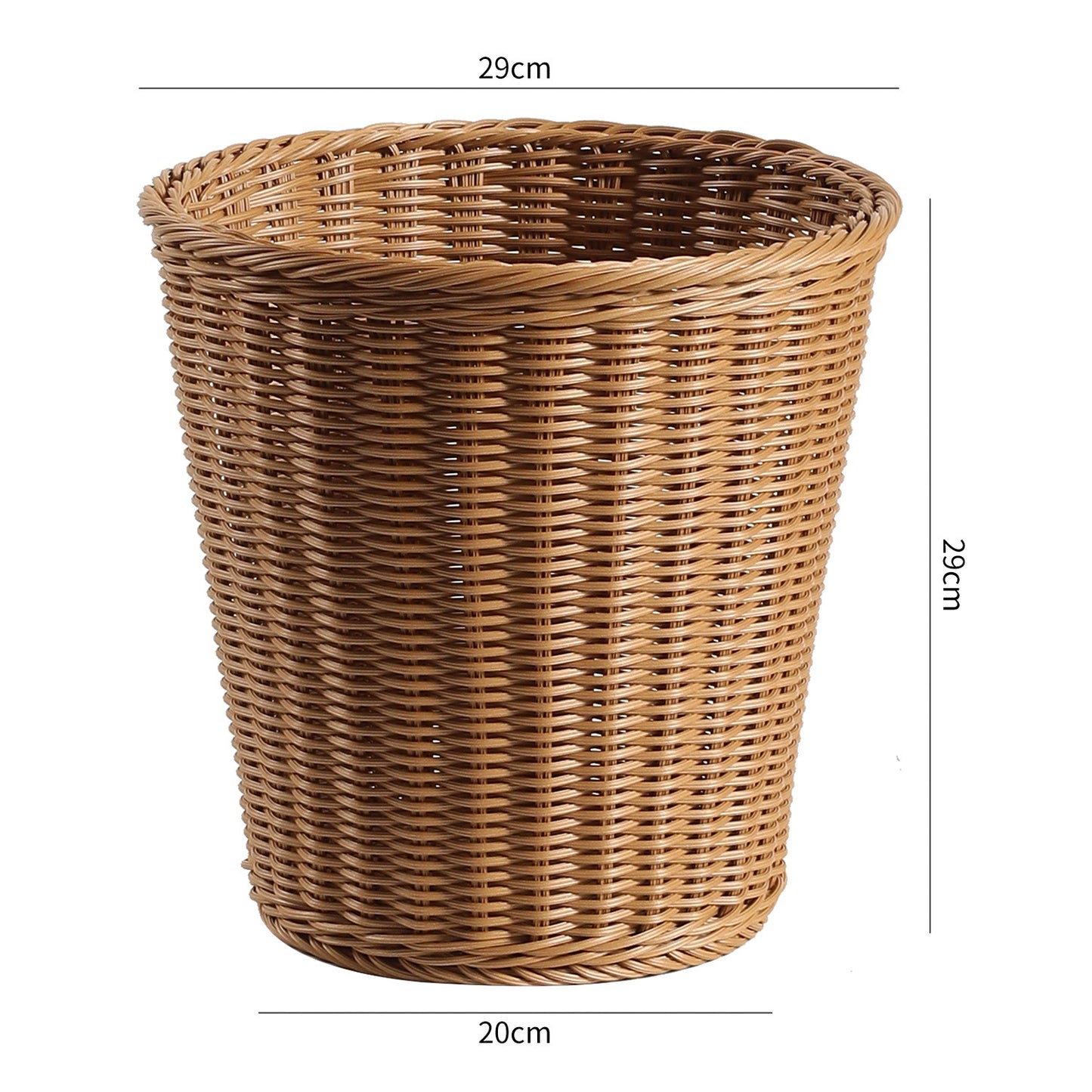 Unisex Eleganter Abfalleimer aus geflochtenem Material Karnz