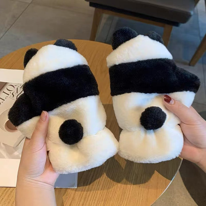 Niedliche katzenmotivierte Plüschhandschuhe Karnz
