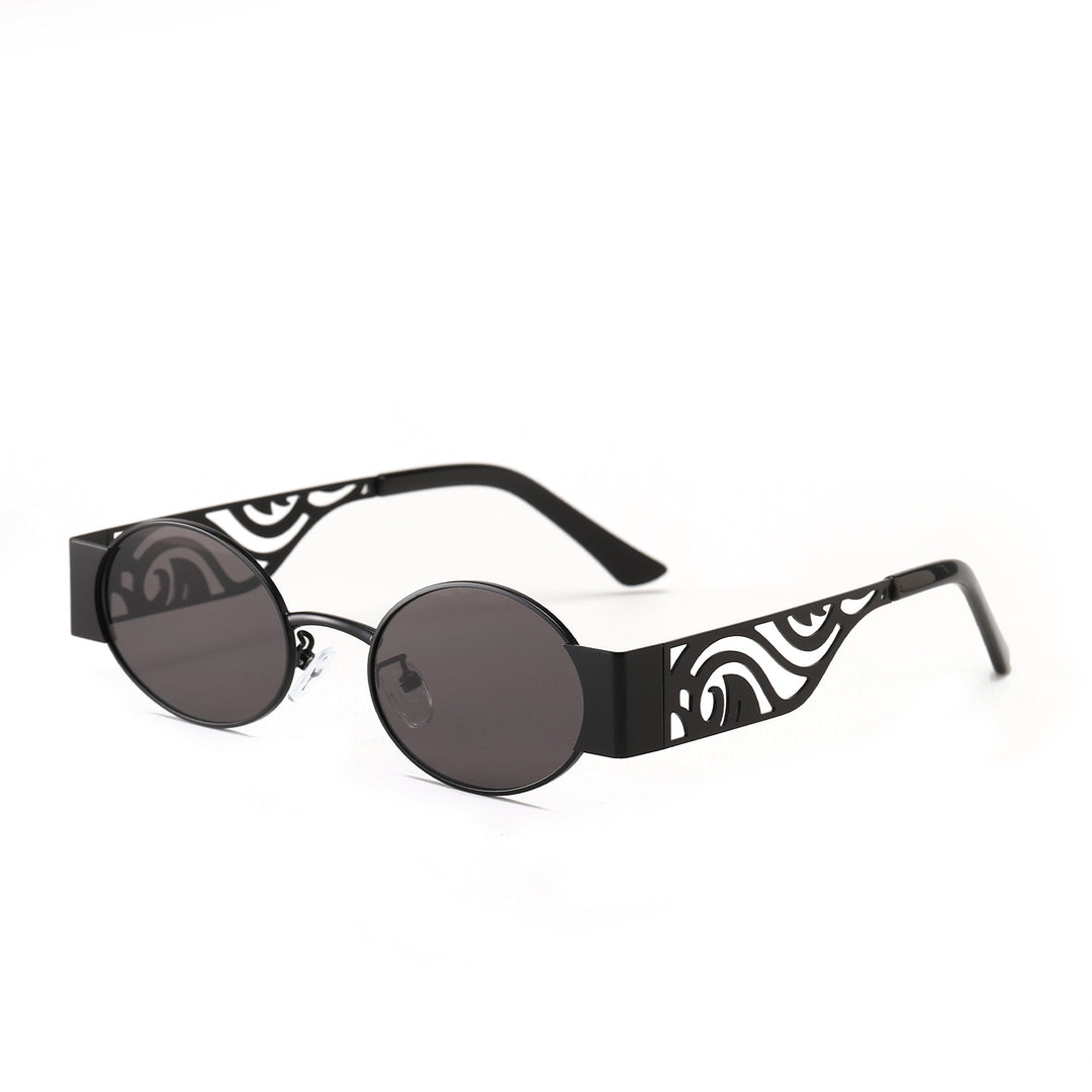 Damen modische runde Sonnenbrille mit außergewöhnlichem Design Karnz