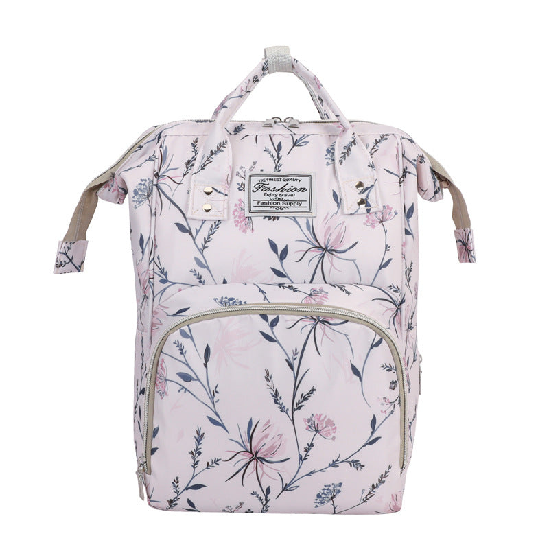 Blumenmuster Multi-Funktions-Wickelrucksack Karnz